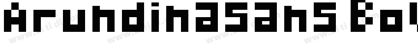 ArundinaSans Boldp字体转换